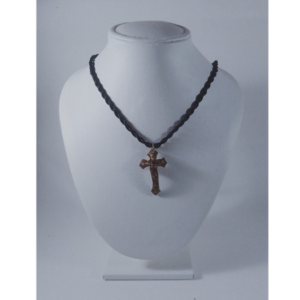 Handcrafted Coconut Shell Cross Pendant – Eco-Friendly Jewelry