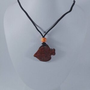 CocoWave – Handcrafted Fish-Shaped Coconut Shell Pendant