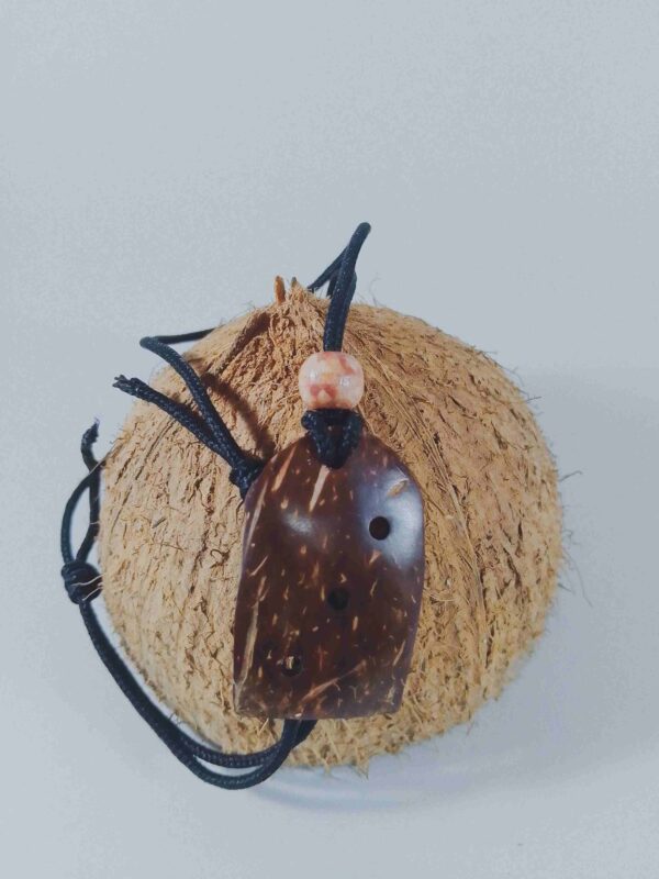 ZenBloc Necklace – Handcrafted Coconut Shell Pendant - Image 3