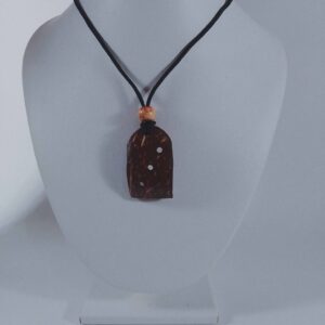 ZenBloc Necklace – Handcrafted Coconut Shell Pendant