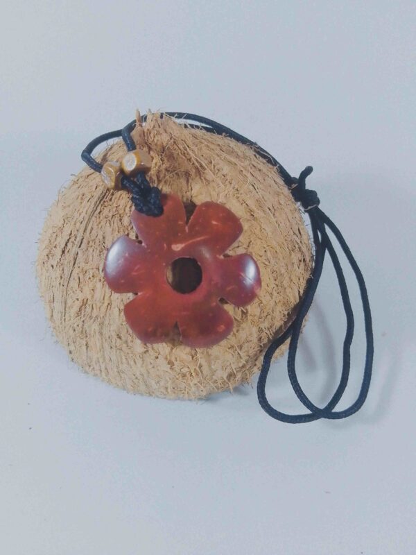 CocoBlossom Necklace – Handcrafted Coconut Shell Flower Necklace 🌿🌸 - Image 3