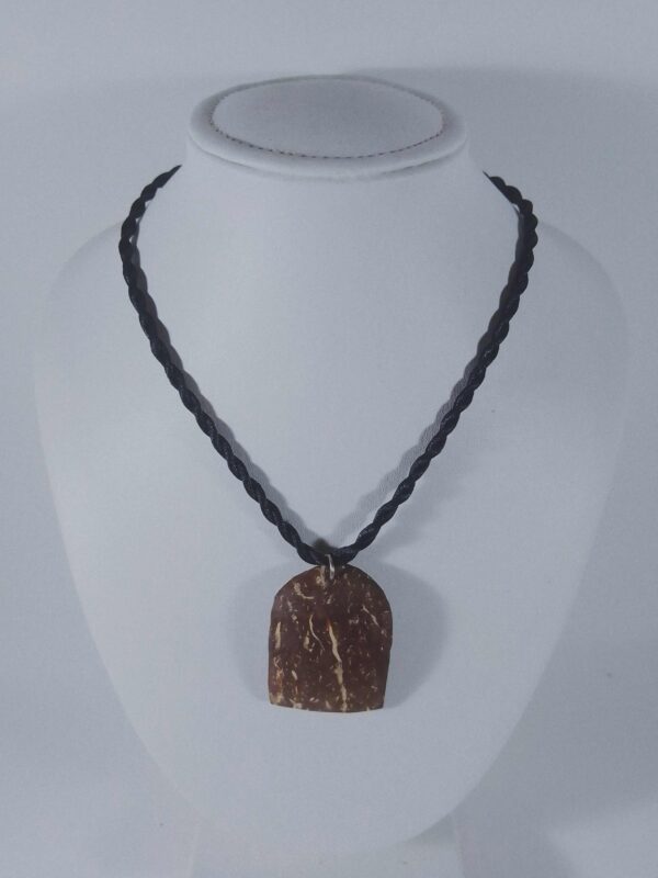 Rectangle with Semi-Circle Coconut Shell Pendant